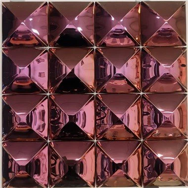 Placi de mozaic metalic